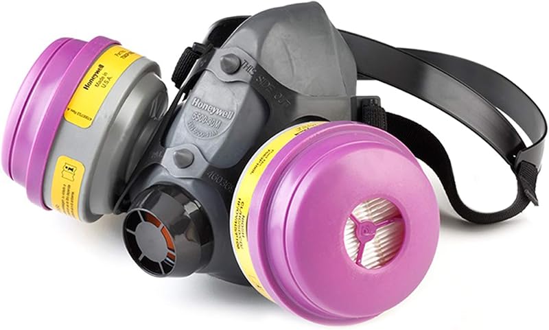 Safety Products Multi-Purpose Reusable Half Mask MC/P100 Respirator Convenience Pack, Large (RWS-54032)