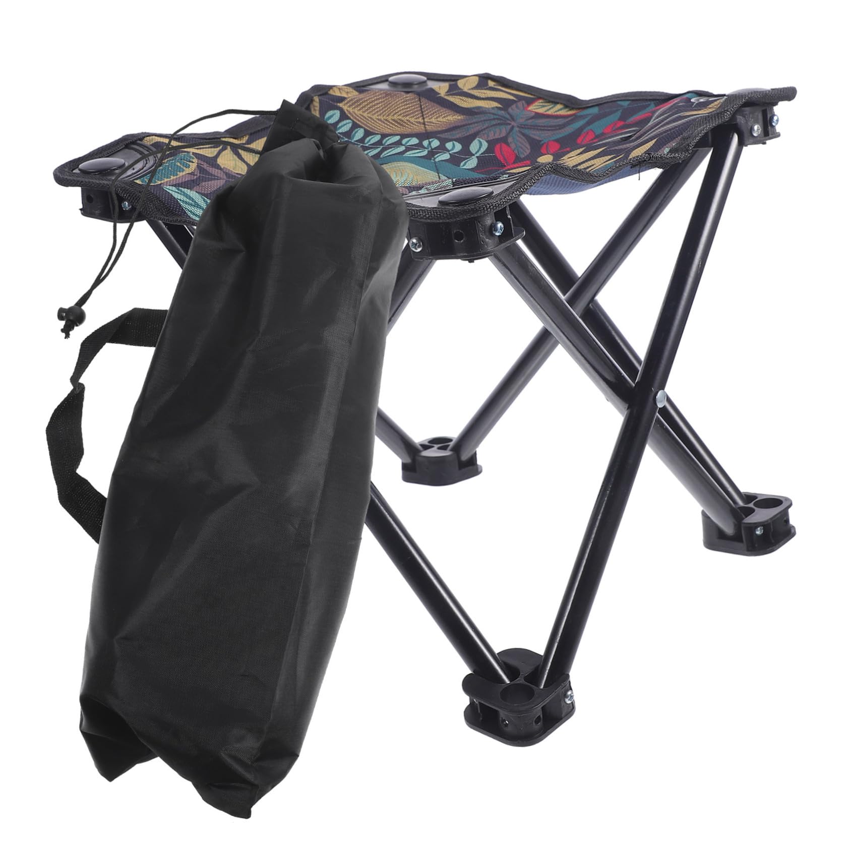 Toddmomy Sgabello Pieghevole Portatile da Campeggio Oxford Abs | Attività Outdoor e Campeggio, Borsa per Trasporto, Multifunzionale e Retrattile