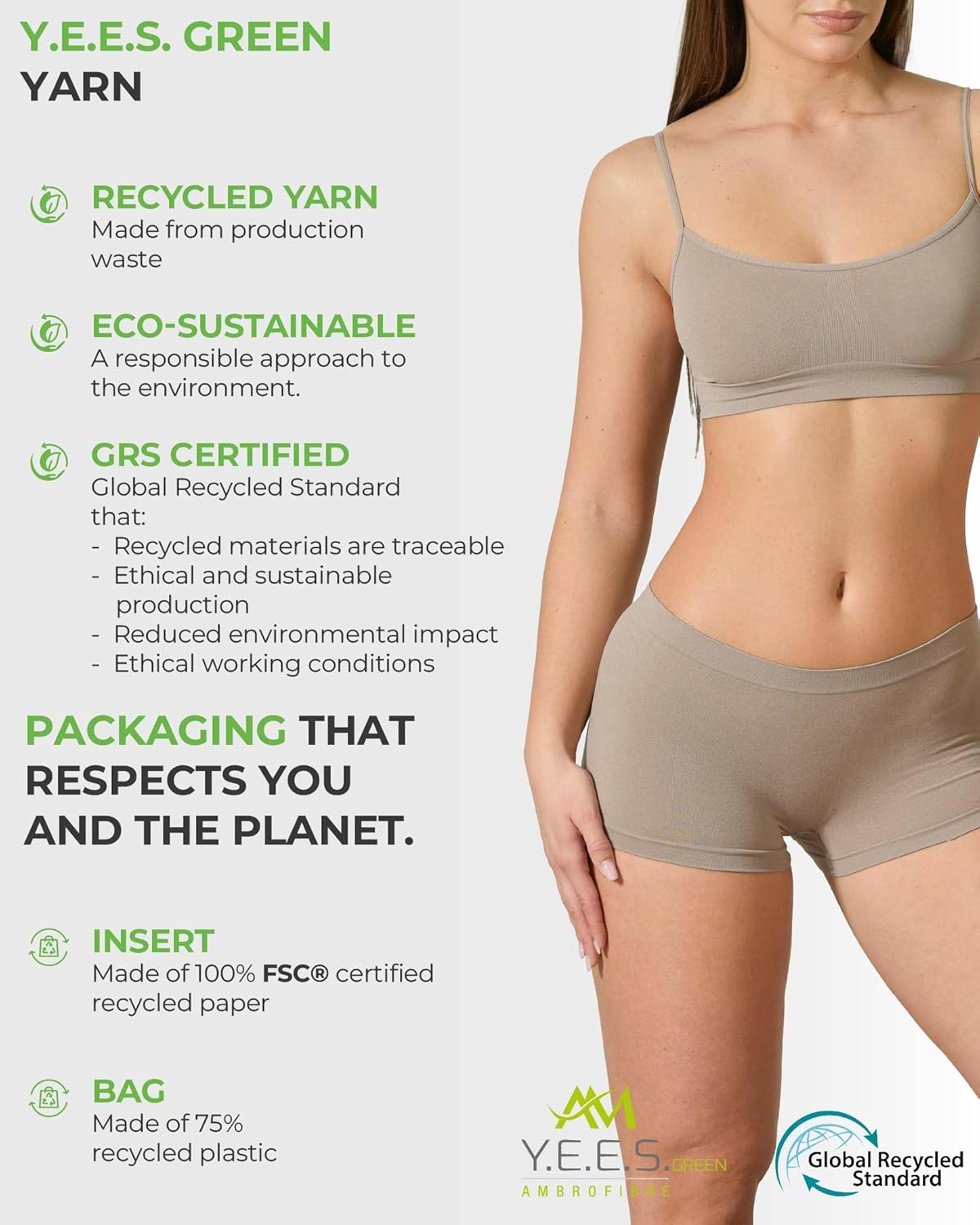 Risalti Beha voor dames, zonder beugel, brede bandjes, milieuvriendelijk, 4 stuks, bustier voor dames, naadloos, bralette van zachte microvezel, ja-groen, ademend en duurzaam, Made in Italy, S-M Risalti Beha voor dames, zonder beugel, brede bandjes, milieuvriendelijk, 4 stuks, bustier voor dames, naadloos, bralette van zachte microvezel, ja-groen, ademend en duurzaam, Made in Italy, S-M
