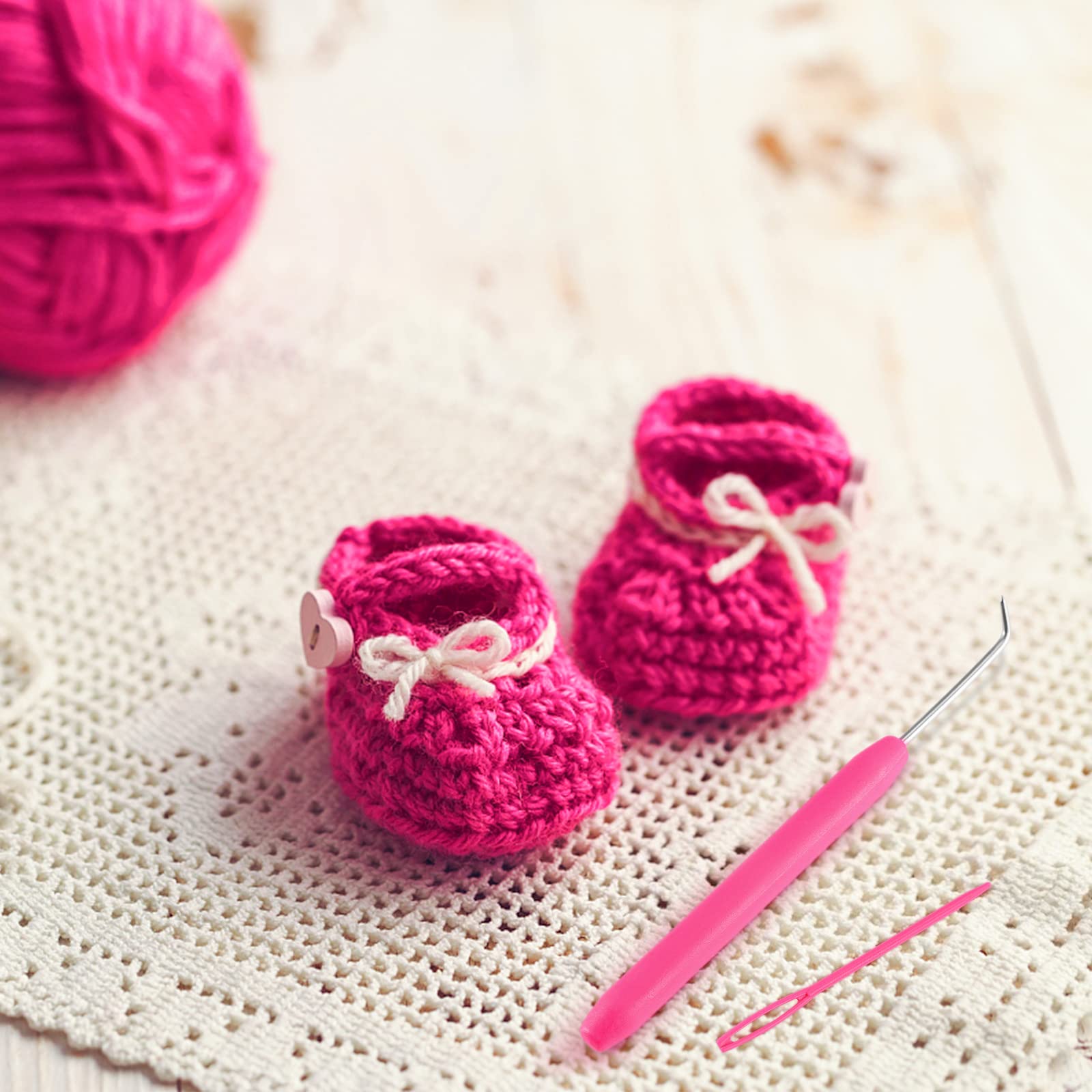 Set 36 Ganci Per Maglia E Telai - Uncini E Aghi Con Occhiello Grande - Foto 2