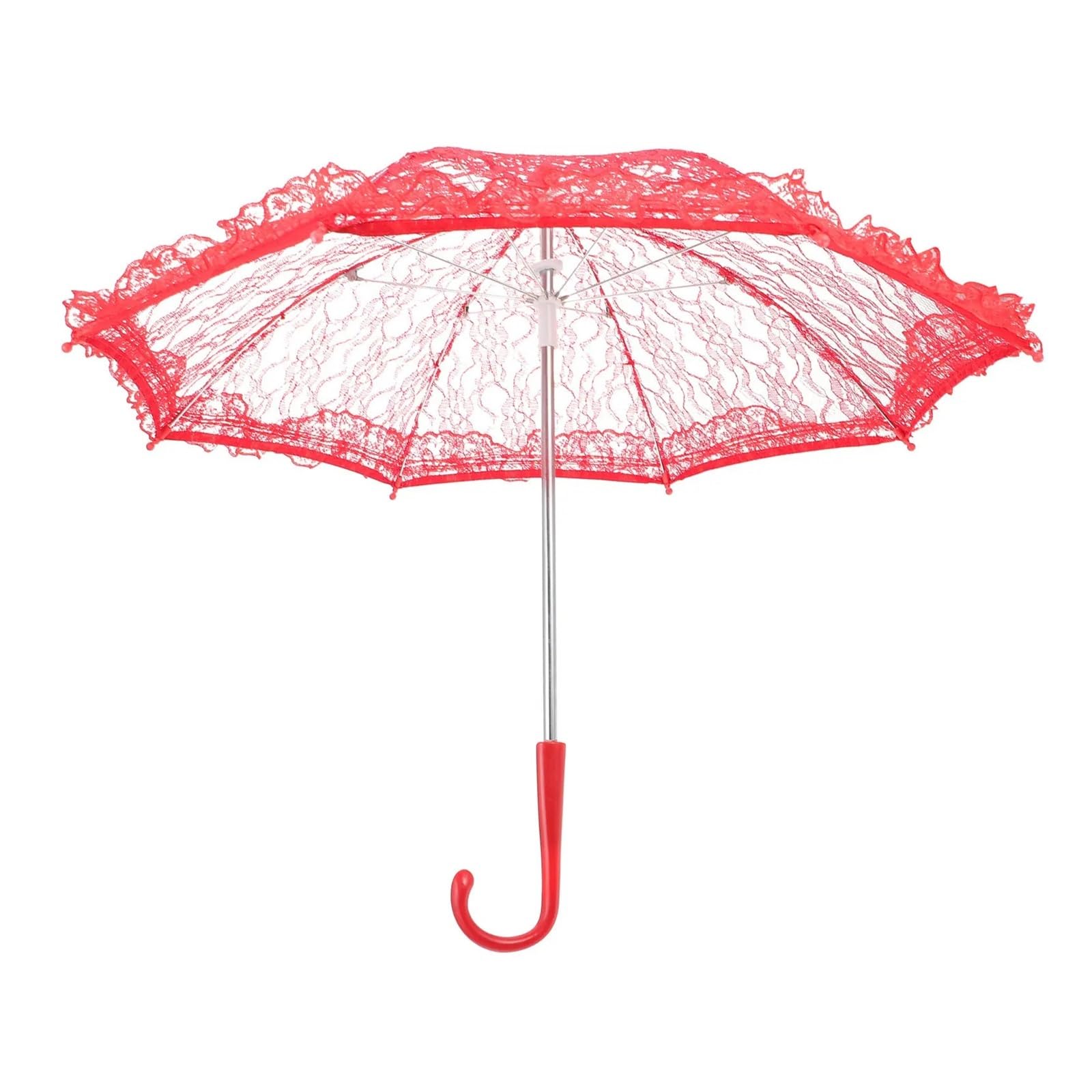 Wedding Lace Parasol 1Pcs Vintage Lace Umbrella Bridal Parasol Wedding Photo Prop Lady Costume Accessory Stage Performance for Bride, Party Decor, Dance Props