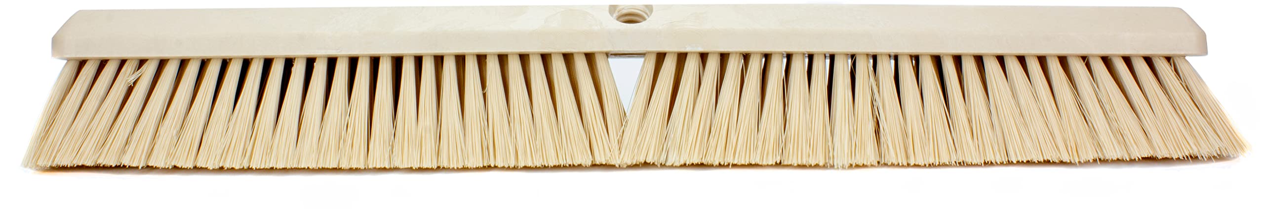 SPARTA Omni Sweep Testa di scopa industriale in plastica molto resistente con sistema di codifica colore per esterni, interni, garage, cemento, terrazza, cucina, bagno, 61 cm, marrone chiaro