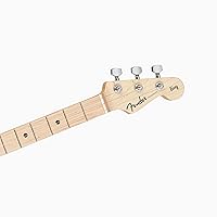 Vista 6 de Fender x Loog - Guitarra eléctrica Stratocaster de 3 cuerdas para niños, kit para principiantes de 3 cuerdas (Negro)