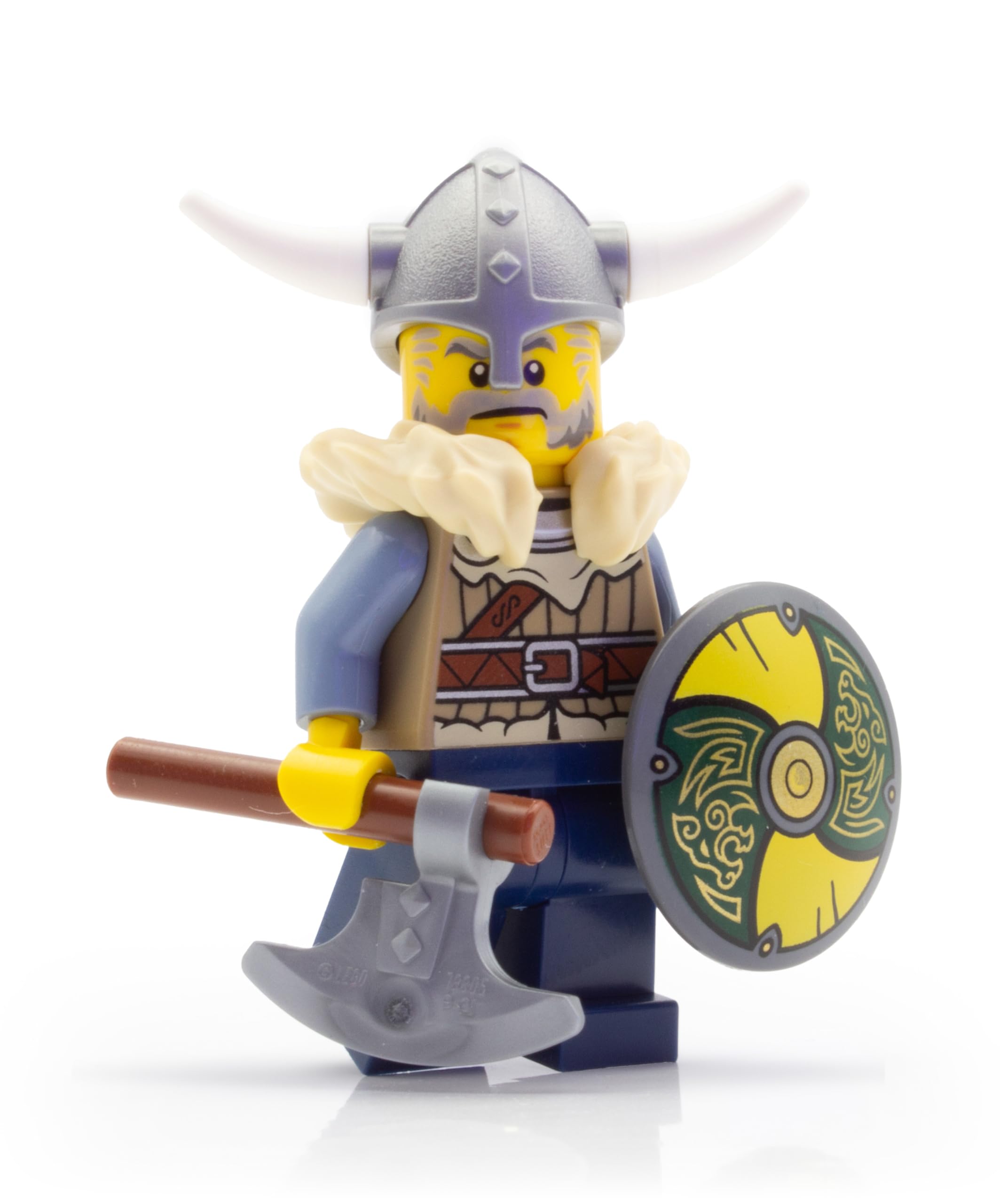 LEGO Viking #1 Action Figure Set with Axe and Shield - Expand your Viking Village with Viking Action Figures and Weapons