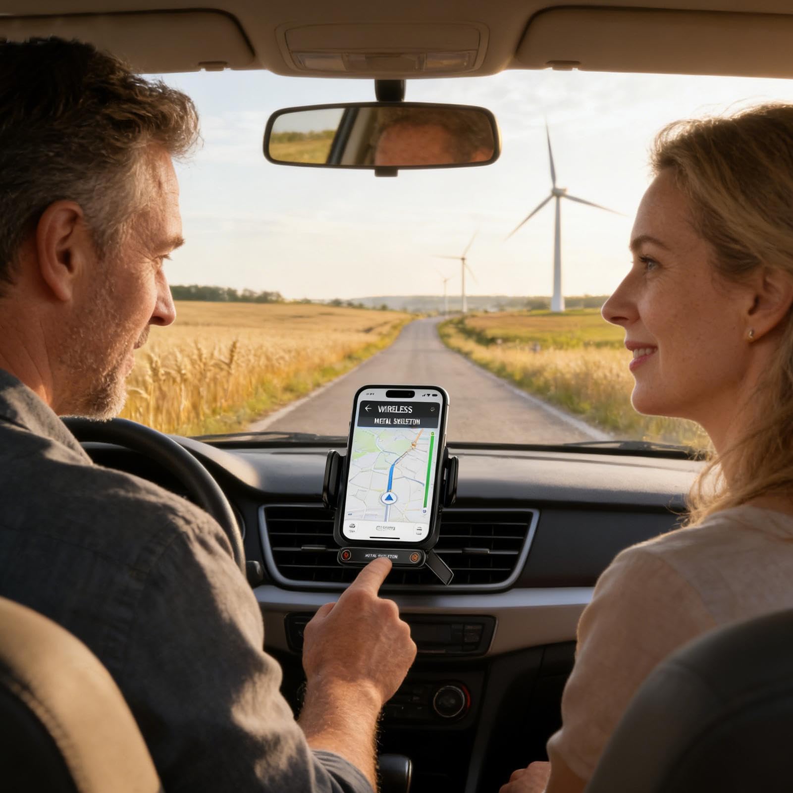 Kabellose Auto Ladegerät Halterung Schnelles Smartphone-Laden | Automatische Handy-Halterung mit Ladefunktion Für Fahrer Reisende Geschäftsreisen Camping Parken SUVs Wohnmobile