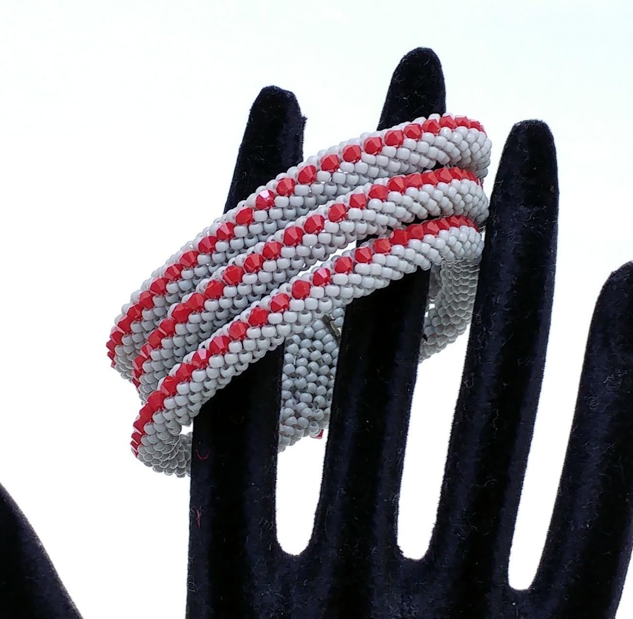 Nazo weaving II technique hidden clips special design bracelet BR1158