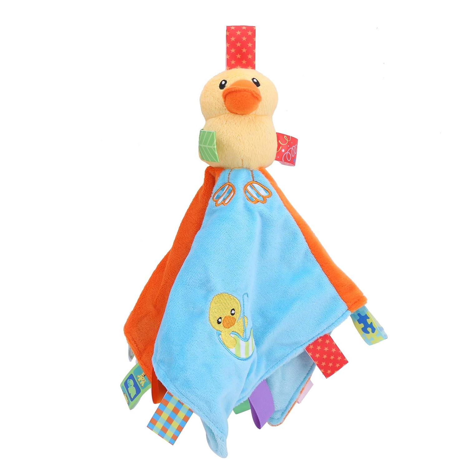 Baby Security Blanket, Appease Blanket with Colorful Tags