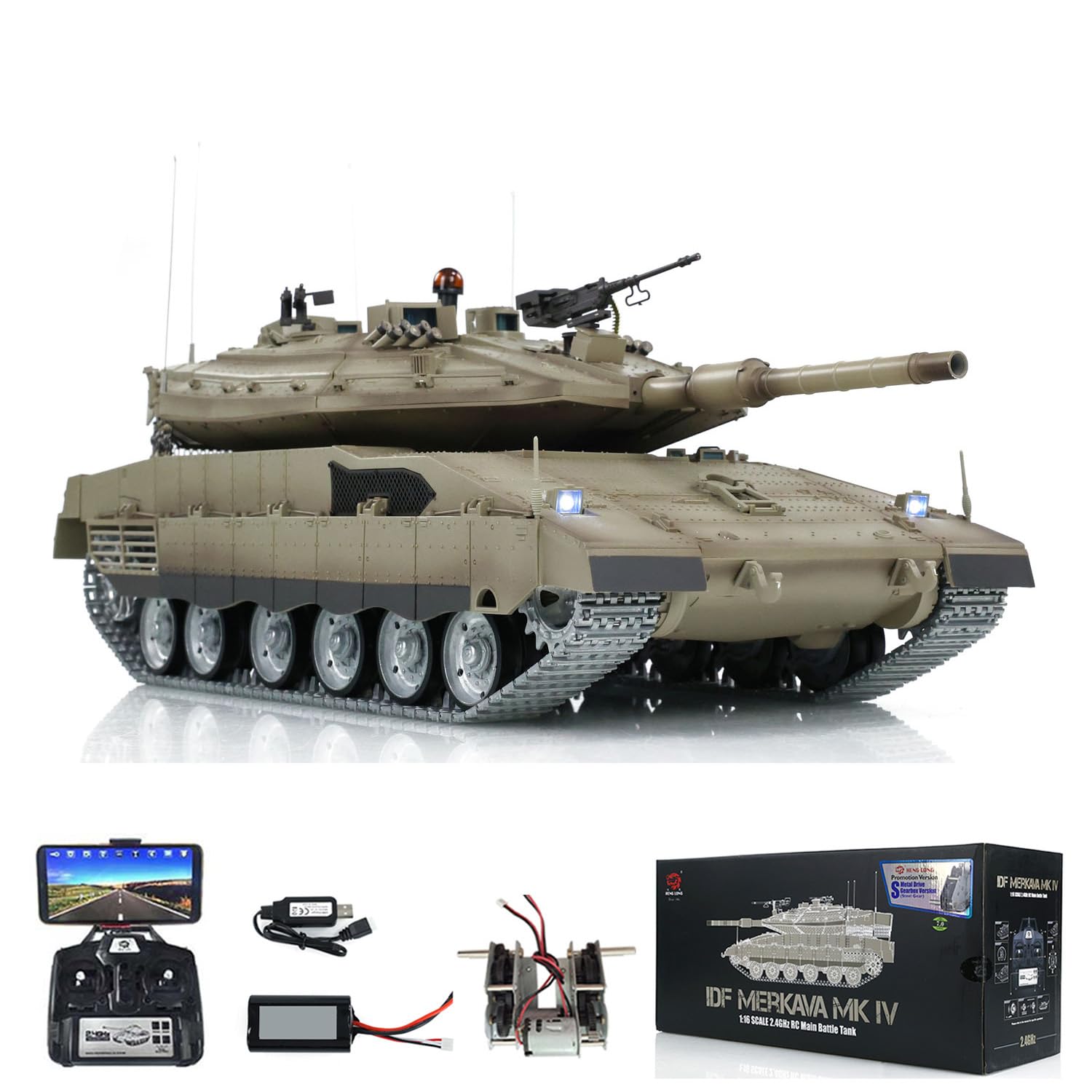 Amazon.com: wheelfun Heng Long Remote Control Tank 1/16 IDF