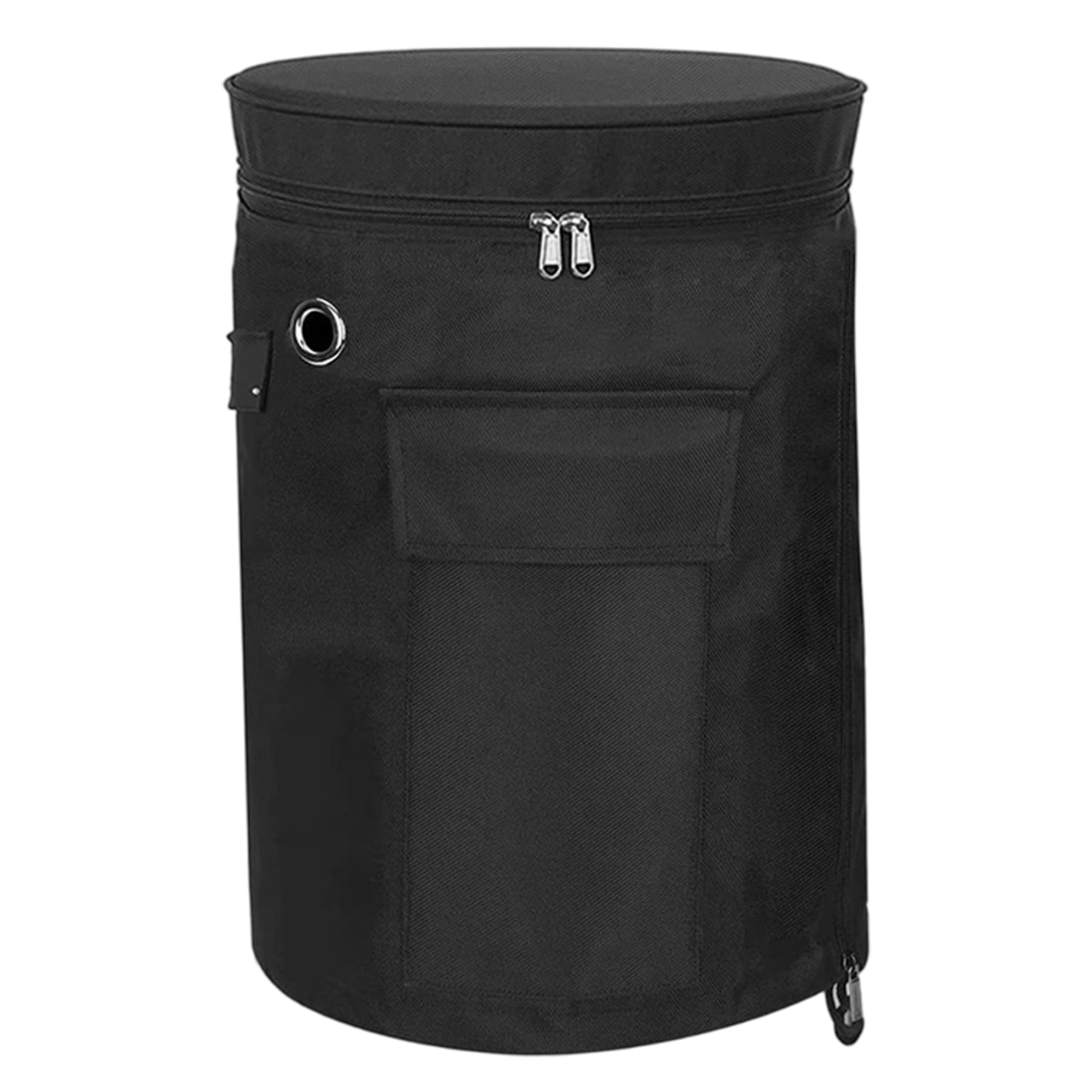 Propane Tank Cover, Zippered Rv Propane Tank Cover with Pocket Weatherproof UV-Resistant Protector for 5kg Tanks, Black, S