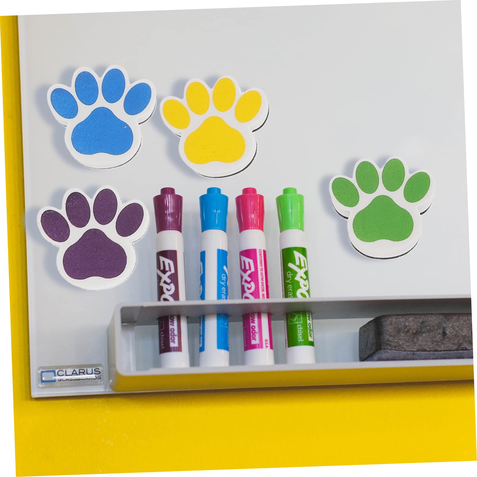 SAFIGLE Magnetic Whiteboard Erasers Pack of 10 Dry Erase Erasers for Classroom School Office Home Reusable Felt Board Cleaner 2.17X1.97X0.79 Inches - Image 4
