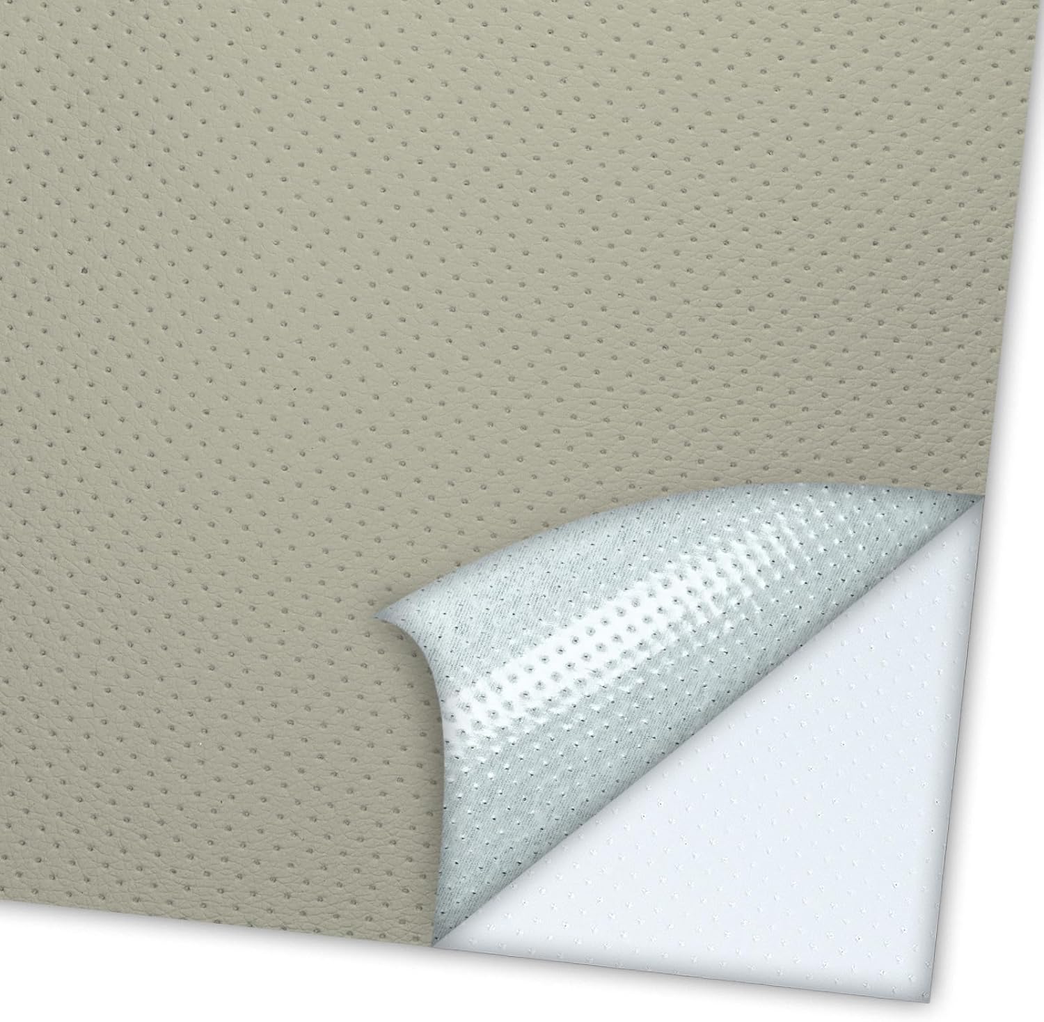 1Pcs Repair Patch 16x118 Inch, Breathable Perforated Self-Adhesive Leather Vinyl Patch for Furniture Couch, Car Seats, Office Chair, Faux Leather Repair Kit (Dark Brown)