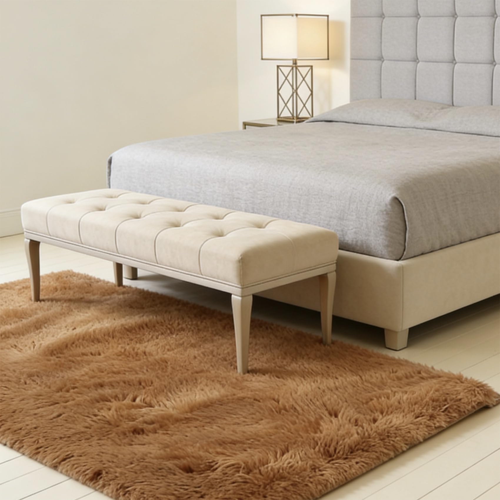 Tapis à Poils Longs Antidérapant et Moelleux pour un Confort Optimal