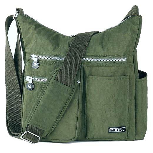 MHCNLL Crossbody Bag with Anti Theft RFID Pocket - Women Lightweight Water-Resistant Purse (green)