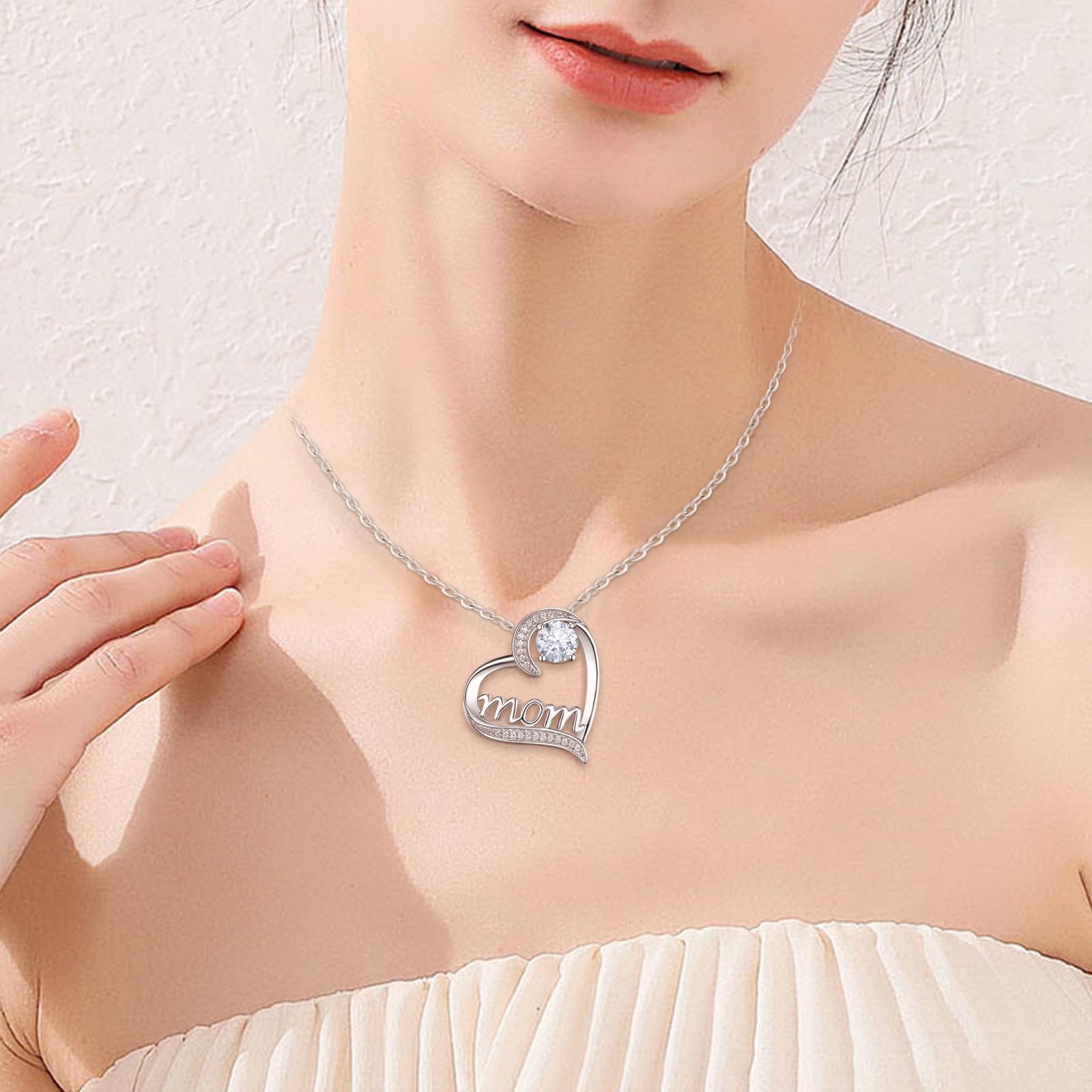 Miofula Festa della Mamma Idee Regalo,Rosa Stabilizzata Vera Regalo Mamma Compleanno,Rosa Eterna con Collana Argento 925 Donna, Migliore Mamma del Mondo, Regali Festa della Mamma, Regalo Collana Donna