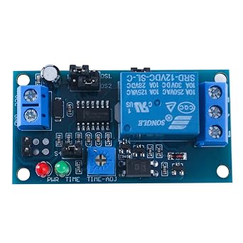 12V Multi-Mode Delay Timer Relay Module with Optocoupler for Home Automation, Industrial Control, DIY Projects