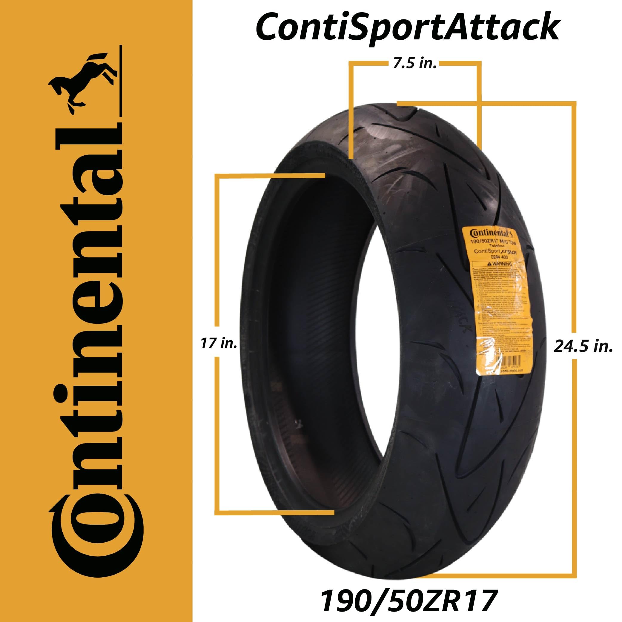 CONTINENTAL 190/50 ZR17 73W Estivo Moto