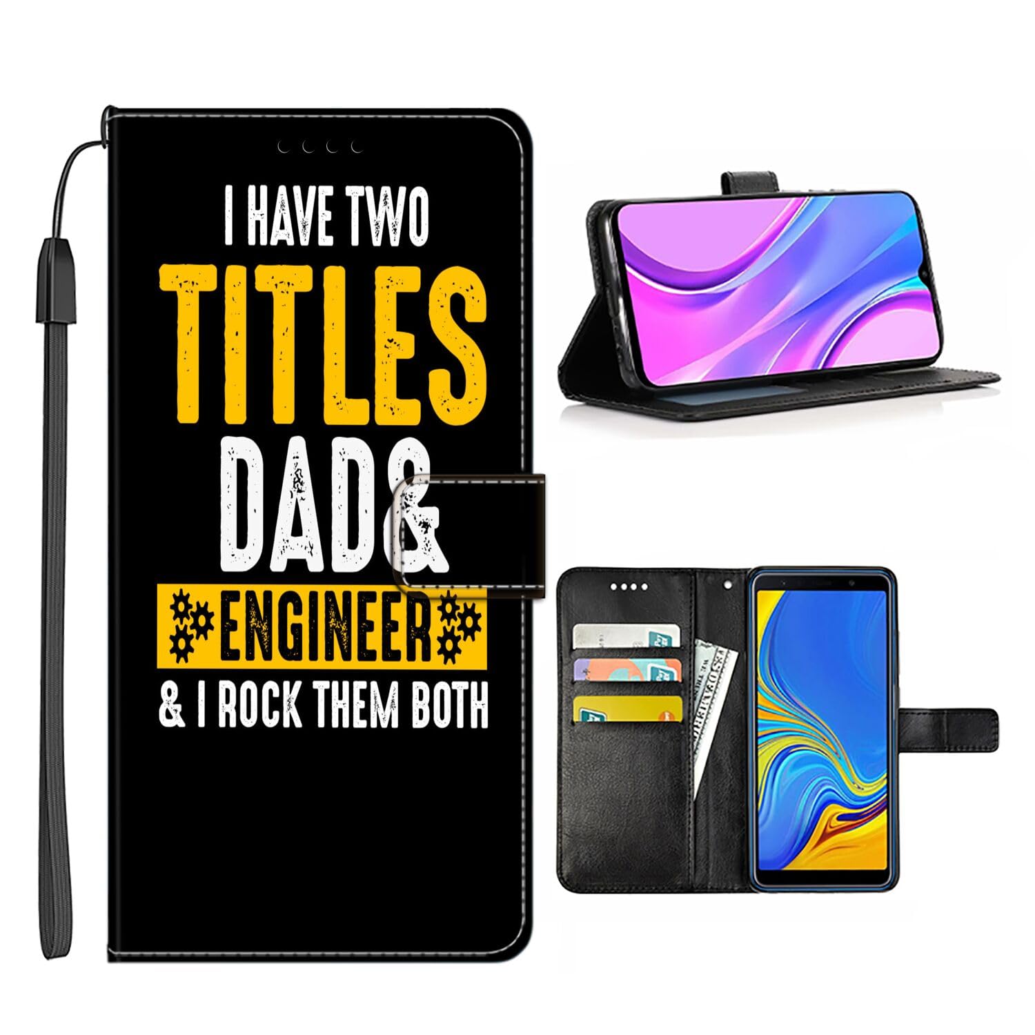 SANTUO Wallet Phone Case for Moto G72 with Designer Engineer-aa7 Pattern Folio Magnetic Buckle Leather TPU Protective Case with Card Bag ID Card