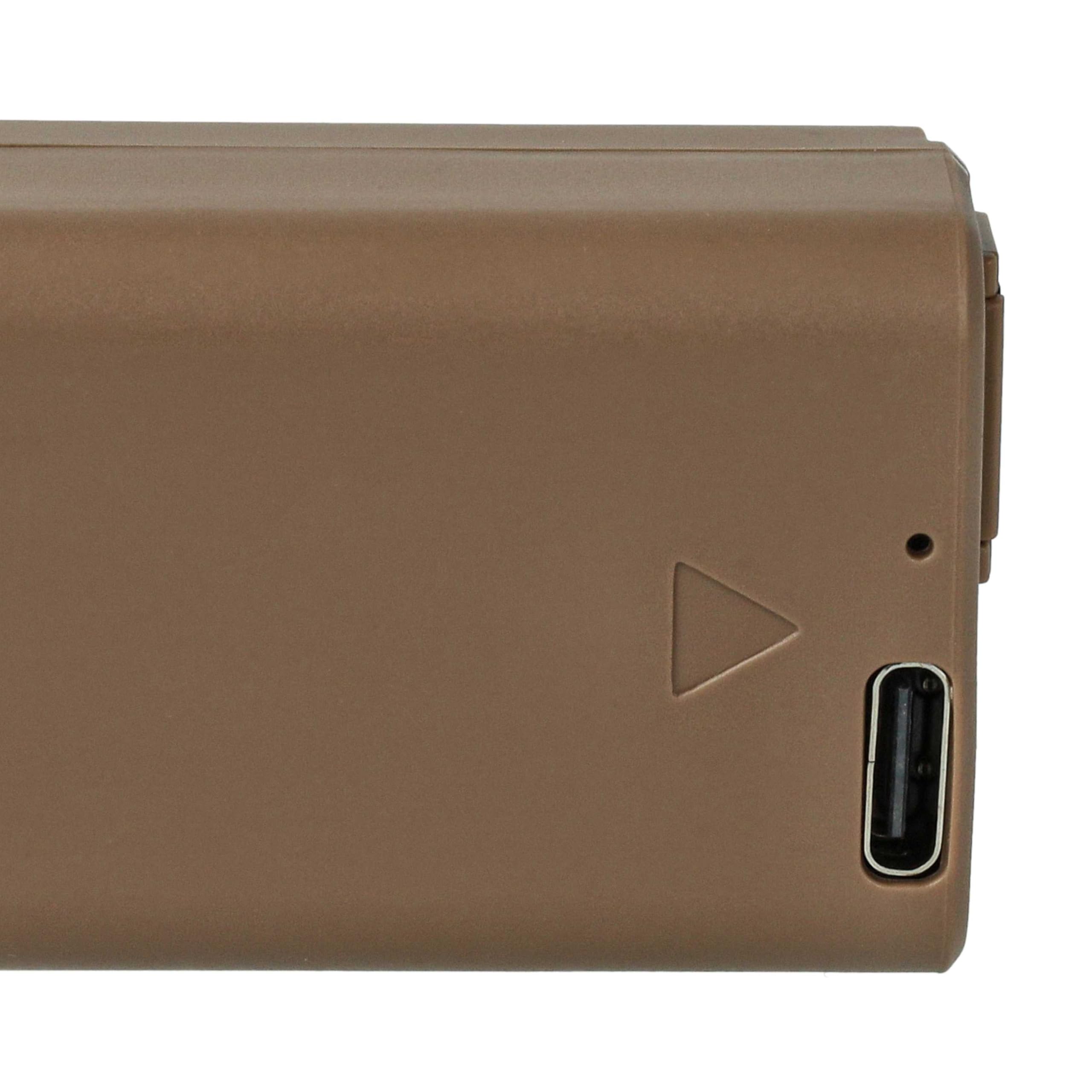 vhbw 3 x bateria kompatybilna z Sony RX1R III Camera (1030 mAh, 7,4 V, Li-Ion), infochip, gniazdo USB-C