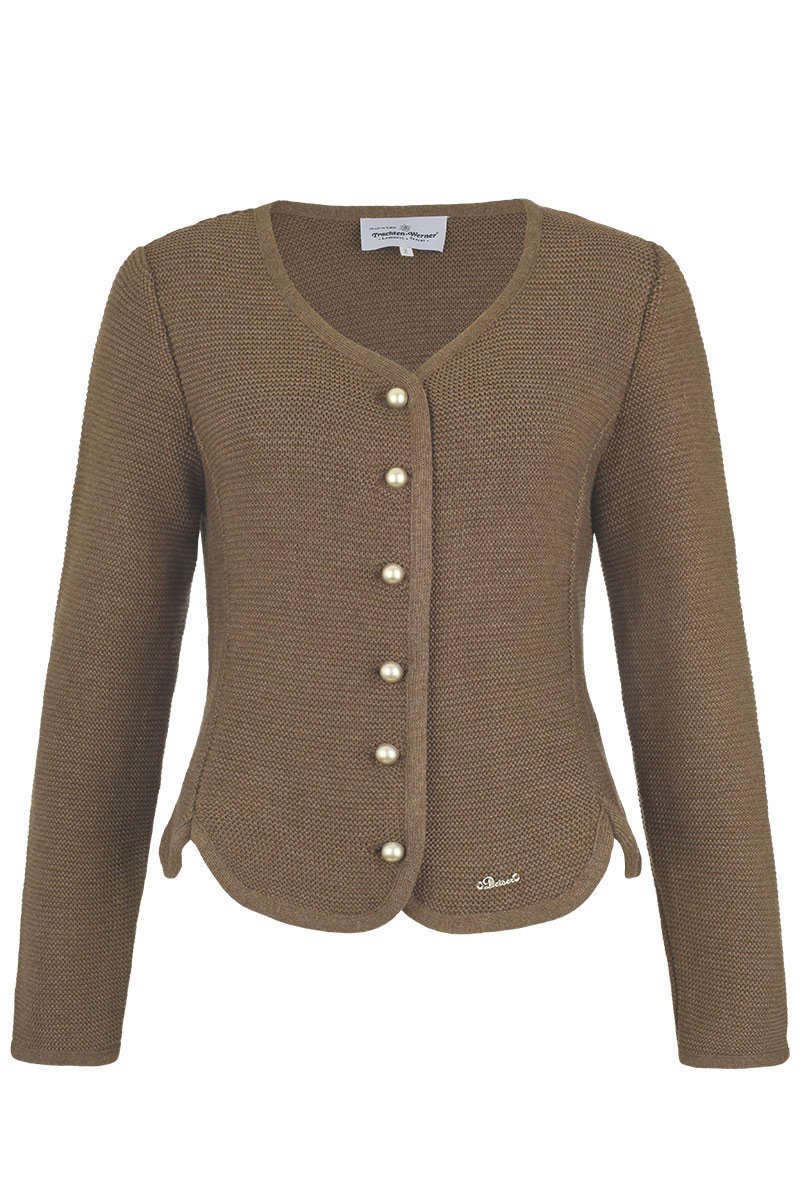 Damen Dirndljacke Strick weinrot, 200-BURGUNDROT, 32