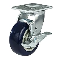 Vista 117 de Caster Wheels 8 inch Heavy Duty Casters, Industrial Casters with Polyurethane Wheel and Precision Ball Bearing-1200 Lbs Per Casters-Widely Used in