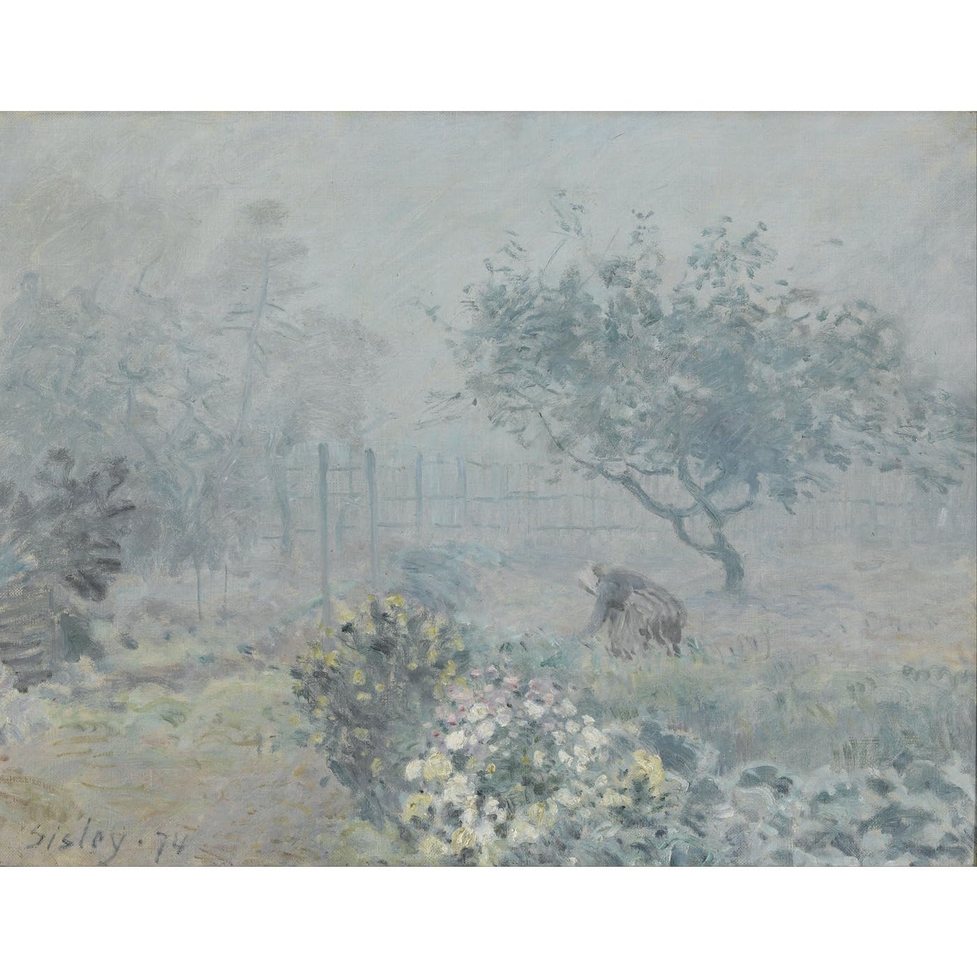 Impression giclée Sisley Brouillard 101x127cm pour décoration murale - 2