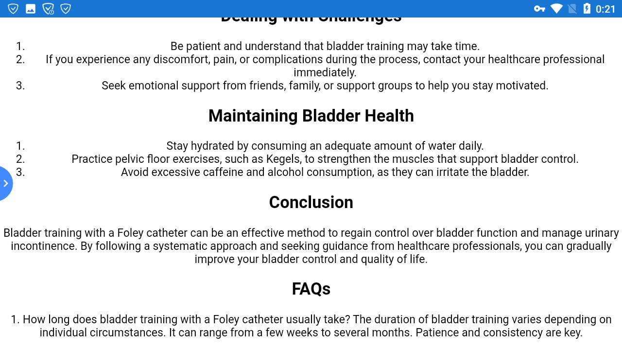 Bladder Training with FoleyAmazon.inAppstore for Android