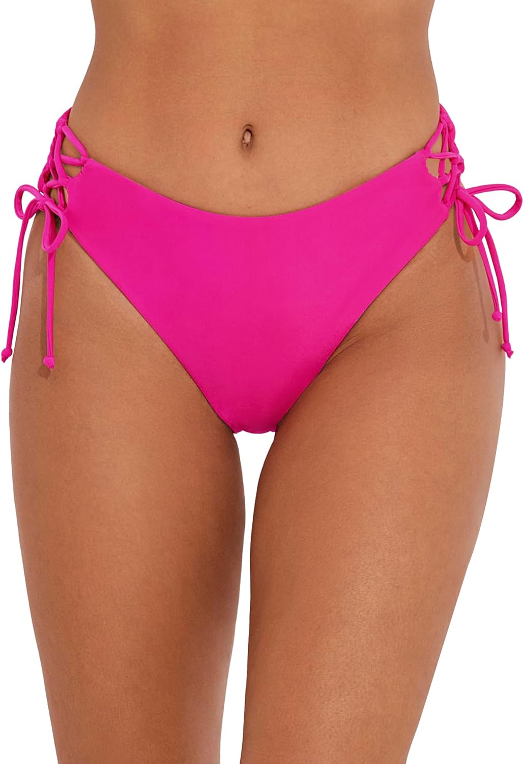 Bonneuitbebe Women's Tie Side Bikini Bottom Cheeky Brazilian Swimwear Bottom with Minimal Coverage - Image 2