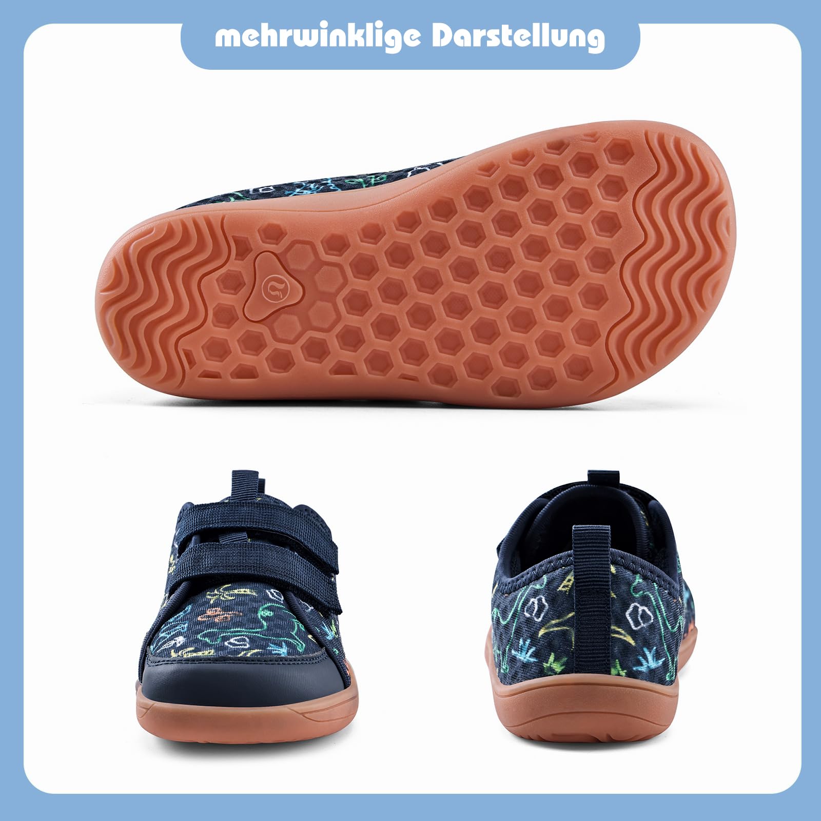 IceUnicorn Barfußschuhe Kinder Breite Minimalistische Aquaschuhe Traillaufschuhe