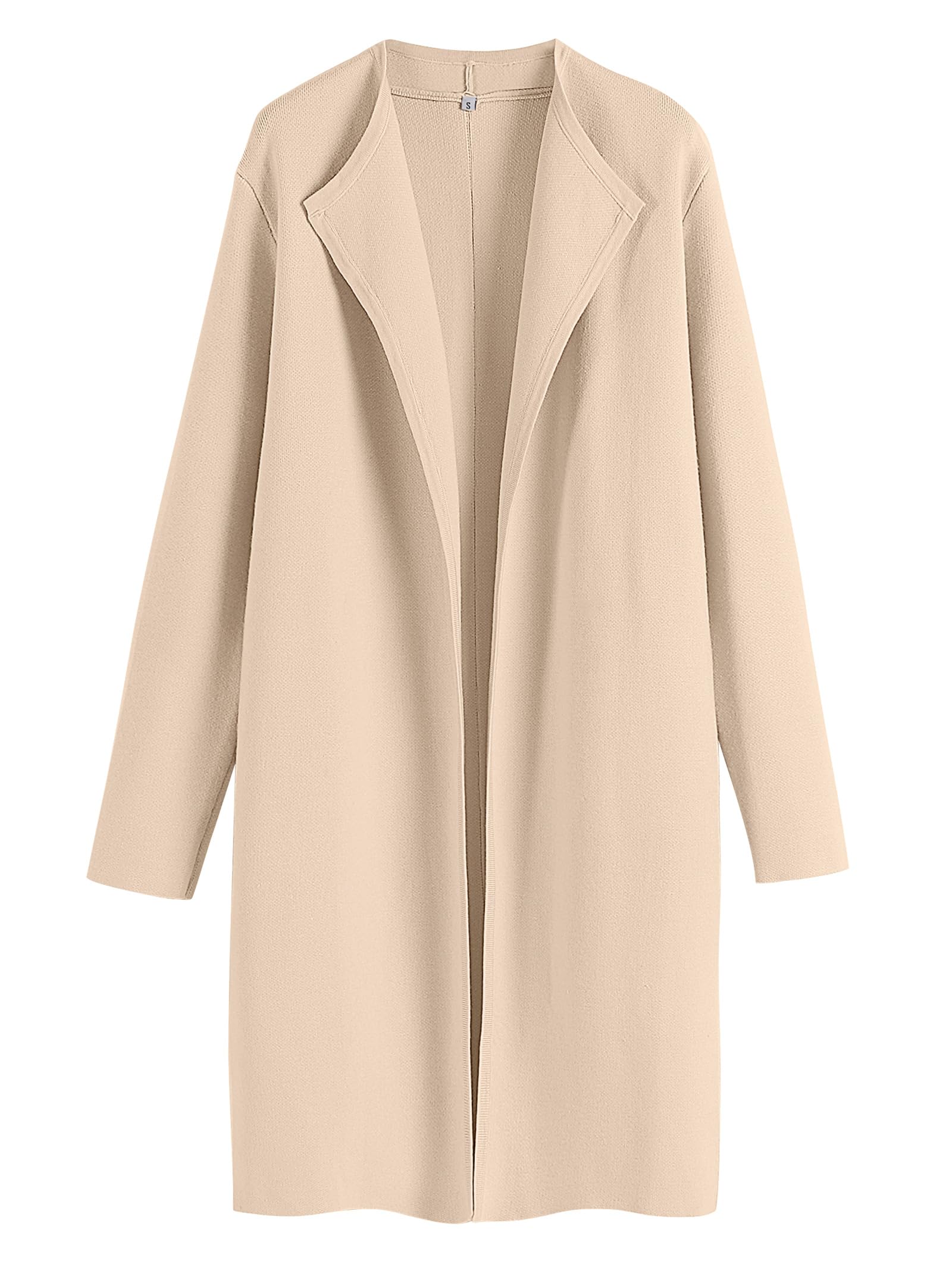 ANRABESS Womens Long Cardigans Sweater 2025 Fall Dressy Casual Lapel Knit Warm Trench Coatigan Oversized Blazer Jacket Coat