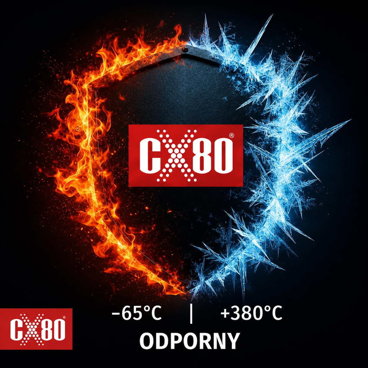 CX80 Silicone ad alta temperatura (trasparente, 310 ml)