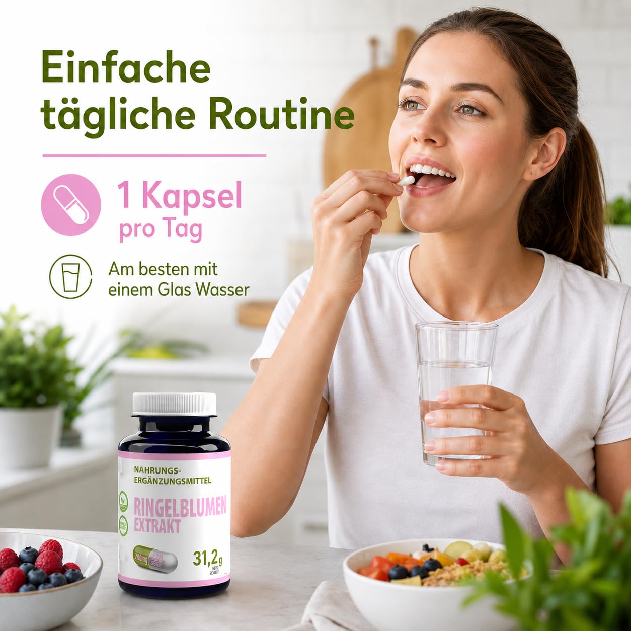 Hepatica Lutein 40 mg & Zeaxanthin 8 mg | aus Ringelblumen-Extrakt | für Augen, Makula & Sehkraft | 120 vegane Kapseln | GMP & Laborgeprüft