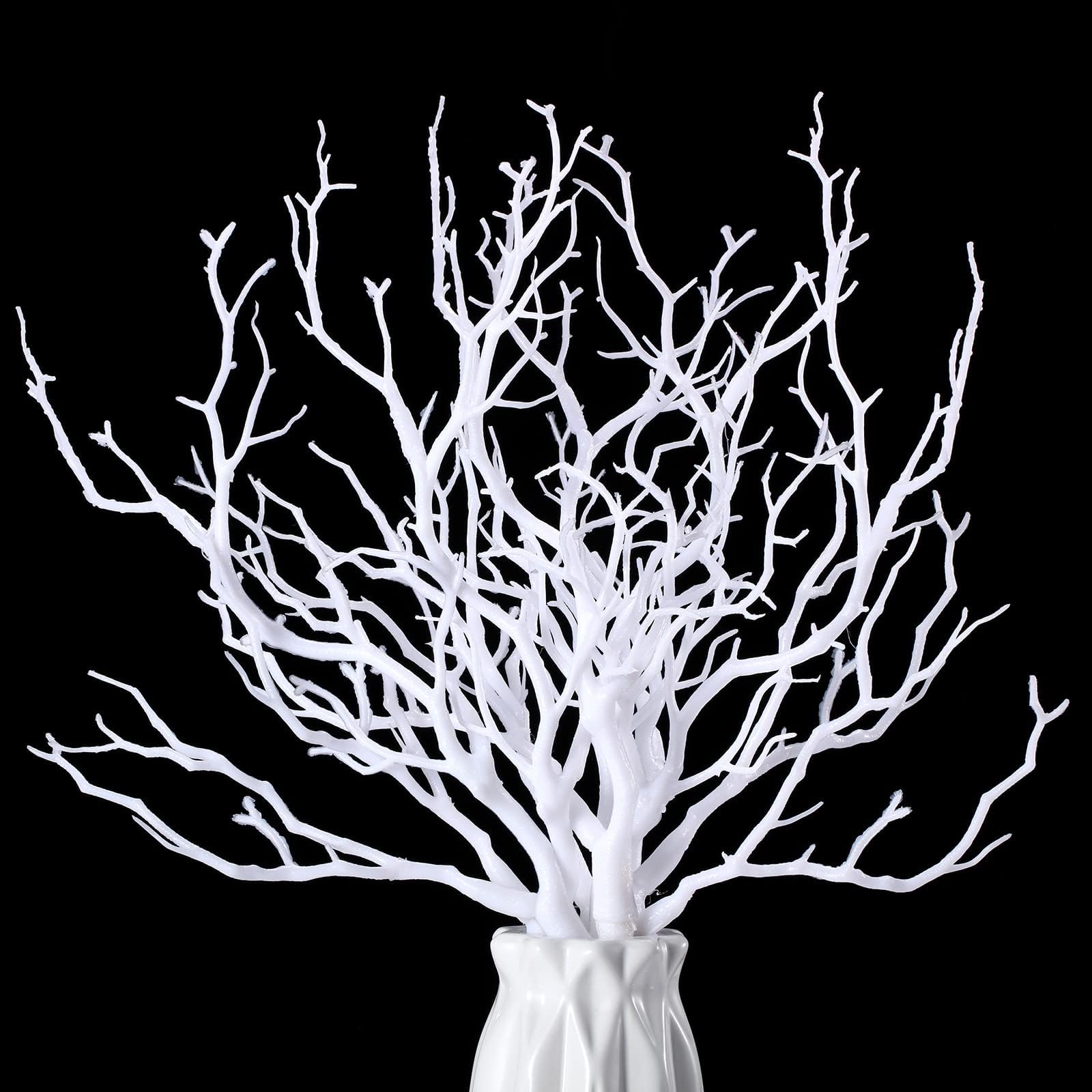 Geosar10 Pieces Artificial Antler Dried Tree Branches Artificial Branches Decorative Plant Twigs Plastic Dry Branch Decor for Wedding Bridal Shower Party Home Table Decoration Supplies