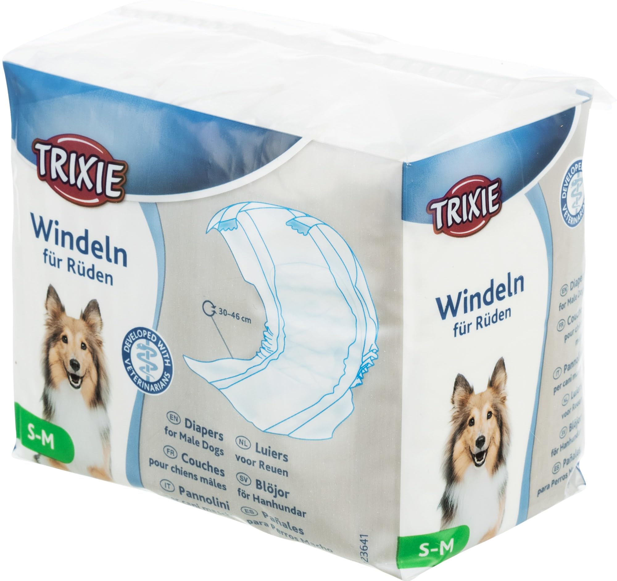 TrixieTwelve Diapers for Male Dog, Small/Medium