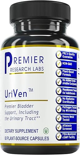 Premier Research Labs UriVen - Apoyo a la salud de la vejiga para mujeres y hombres, extracto de arándano y raíz de malvavisco, alivio urinario,
