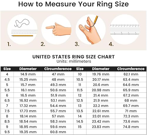 Miniatura 7 de FLYUN Anillos de ansiedad para hombres, anillos giratorios para mujeres y hombres, anillo de meditación para aliviar la ansiedad y el estrés