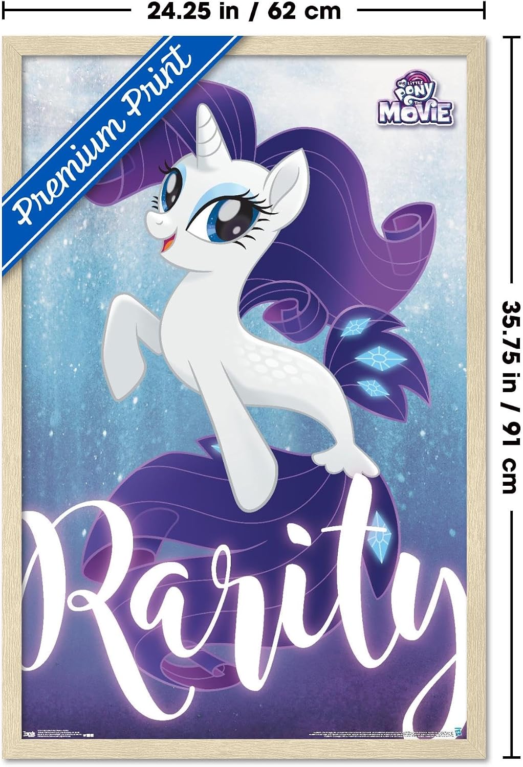 Trends International Hasbro My Little Pony Movie - Rarity Wall Poster, 22.375" x 34", Premium Unframed Version
