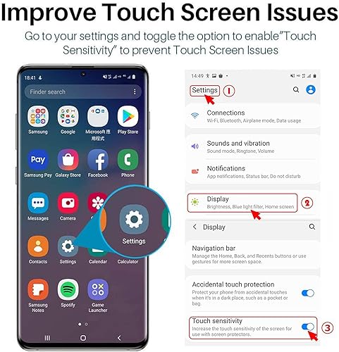 Miniatura 6 de Protector de pantalla de privacidad para Galaxy S22 Ultra, antiespía, compatible con fundas, cobertura completa, soporte para desbloqueo en