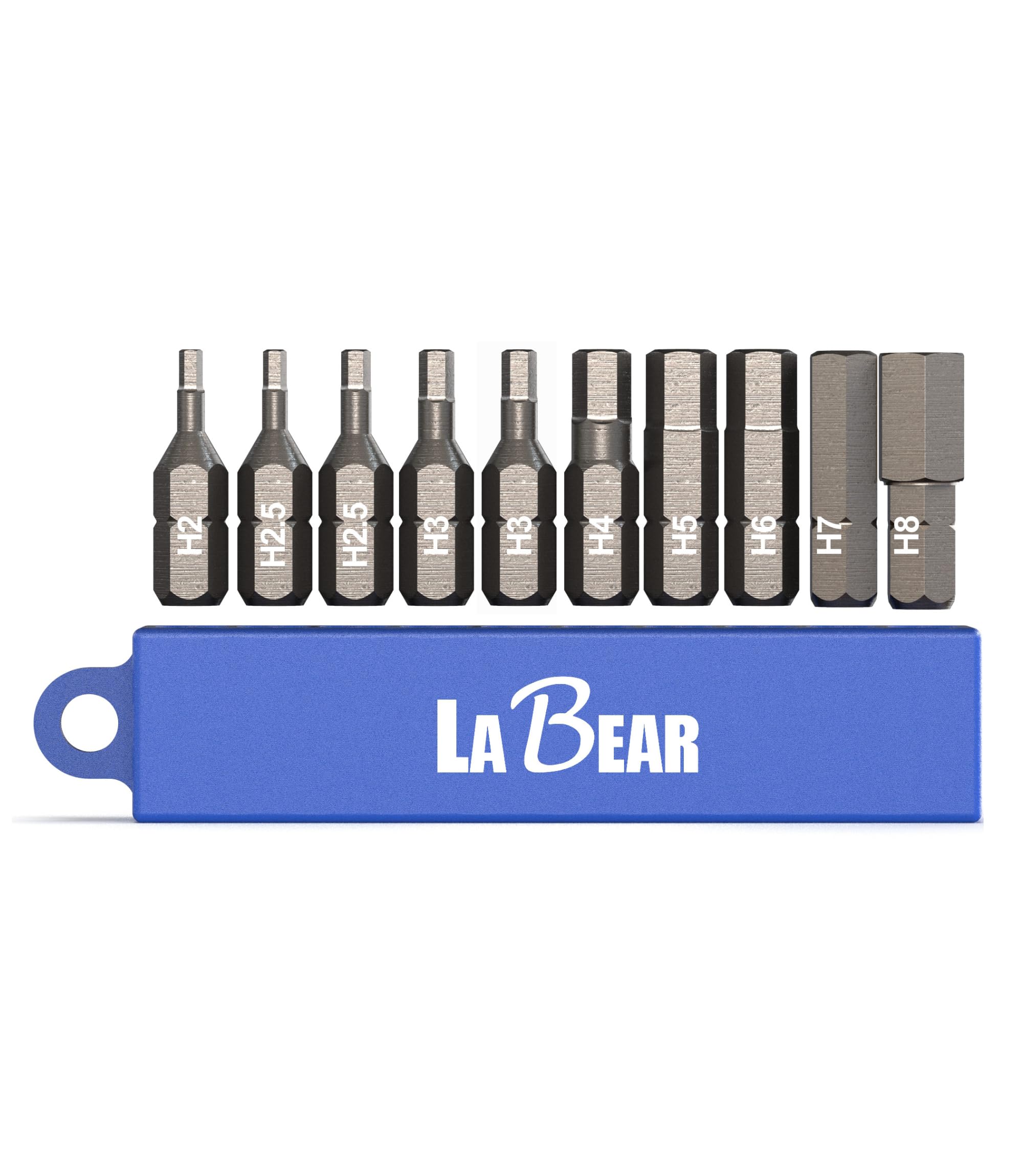 LABEAR 8-Piece Long Metric Allen Wrench Set -11