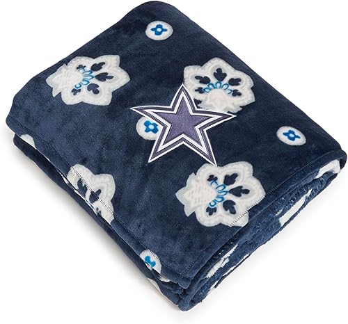 Vista 72 de Vera Bradley - Manta de felpa, gris, King Azulejo Plaza,Java azul marino y blanco,Floral Sea Air,Macarrón Anémonas,Bachelor Buttons Azul