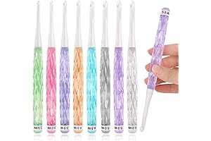 8PCS Inline Crochet Hooks Set - The Perfect Tool for Crocheting Yarn!