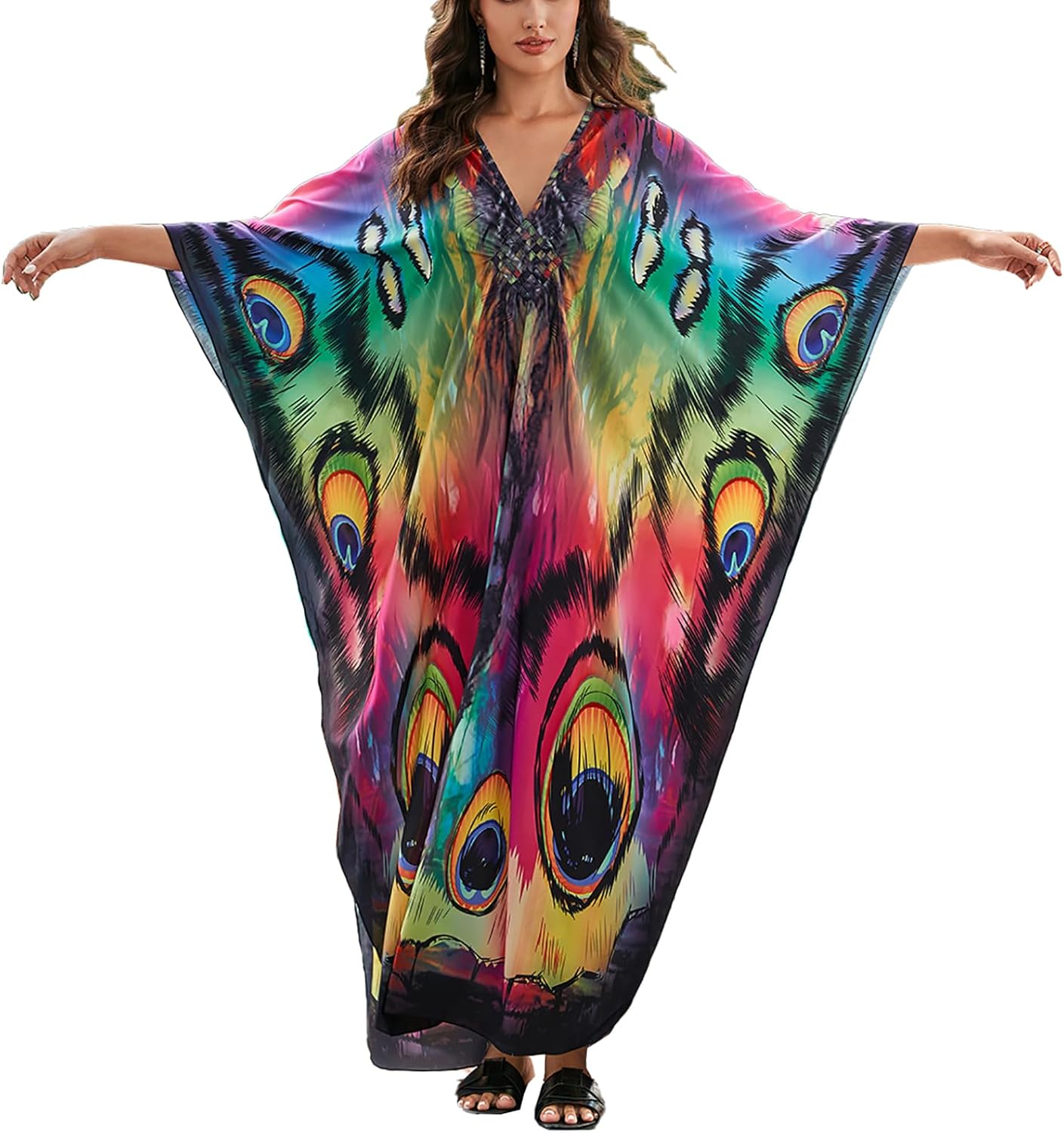 Kaftan Dresses for Women Stylish Caftans Plus Size Beach Cover up Soft Loungewear