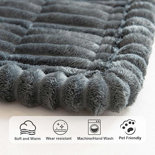 Miniatura 4 de Funda para sofá lavable para perros, funda antideslizante para sofá de 3 cojines, protector de muebles (1 unidad de 27.5 x 70 pulgadas, gris oscuro)