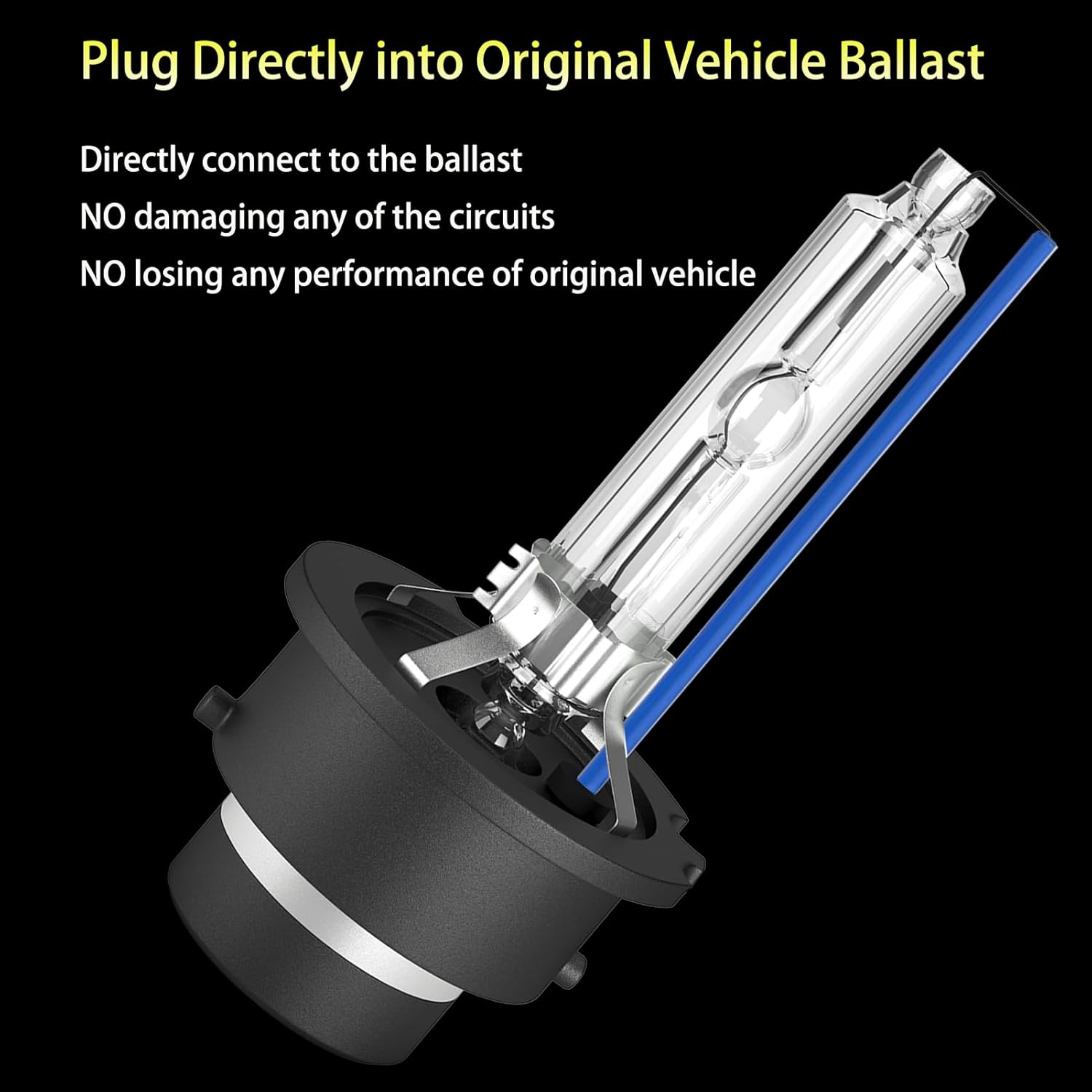 D2S Bulbs for Cadillac SRX HID Xenon Headlights 2010 2011 2012 2013 2014 2015 2016, Luxury Performance Premium Sport Lights, 8000K White Blue 35W OEM D2SC1 High Low Dual Beam Headlamp, 2PCS