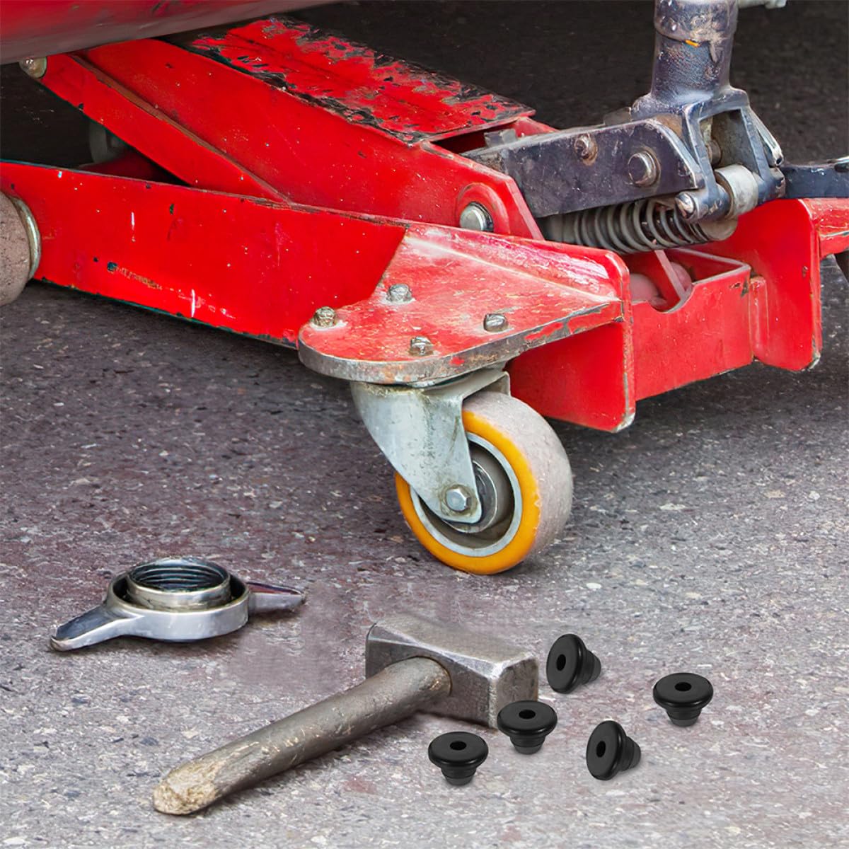 20 Stück Universelle Gummistopfen für Hydraulikheber und Hydraulikzylinder mit Hoher Hitzebeständigkeit Geeignet für Wartung und Reparatur von Wagenhebern