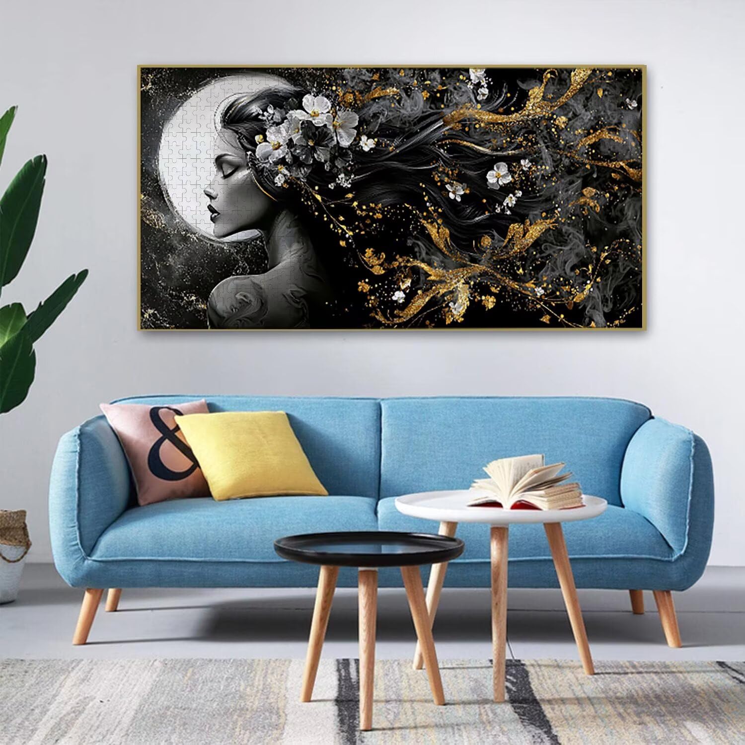 Puzzle de Madera para Adultos 1312 Piezas - Flores de Mujer, Obra de Arte de Juego de Rompecabezas para Adultos, Puzzle de Impresión de Alta Definición Multicolor, Pasatiempo Creativo Regalo b-776