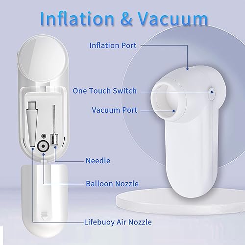 Miniatura 4 de YEZHET Zipper Sous Vide Bags 30 unidades, kit de sellado al vacío de tarro de masón eléctrico para almacenamiento de alimentos, bomba de vacío de