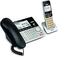 Vista 11 de VTech VG208 DECT 6.0 Teléfono con cable/inalámbrico para el hogar con contestador, bloqueo de llamadas, identificación de llamadas, pantalla