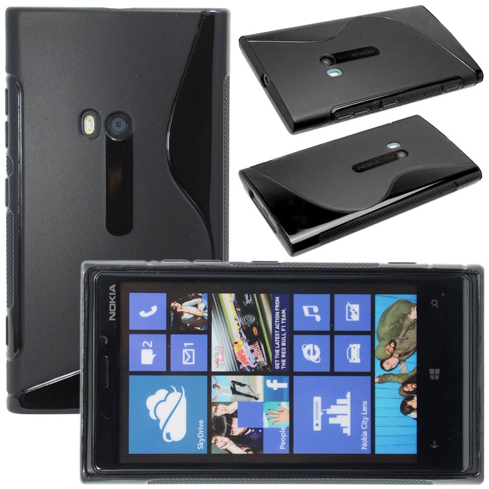 ebestStar - [Pacco x3 Cover Compatibile con Nokia Lumia 920 Custodia Protezione S-Line Silicone Morbida +Penna +3 Pellicole plastica, Trasparente, Viola, Rosa [Apparecchio: 130.3x70.8x10.7mm 4.5