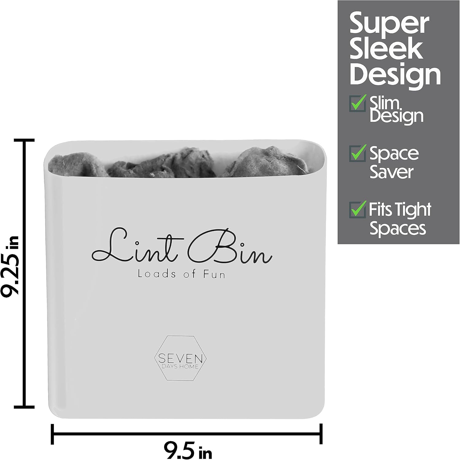 Magnetic Lint Bin Laundry Room Organization Storage Lint Holder Bin Laundry Room Trash Can Space Saving Dryer Lint Box Container Bins Laundry Room Decor Accessories Laundry Basket Organizer