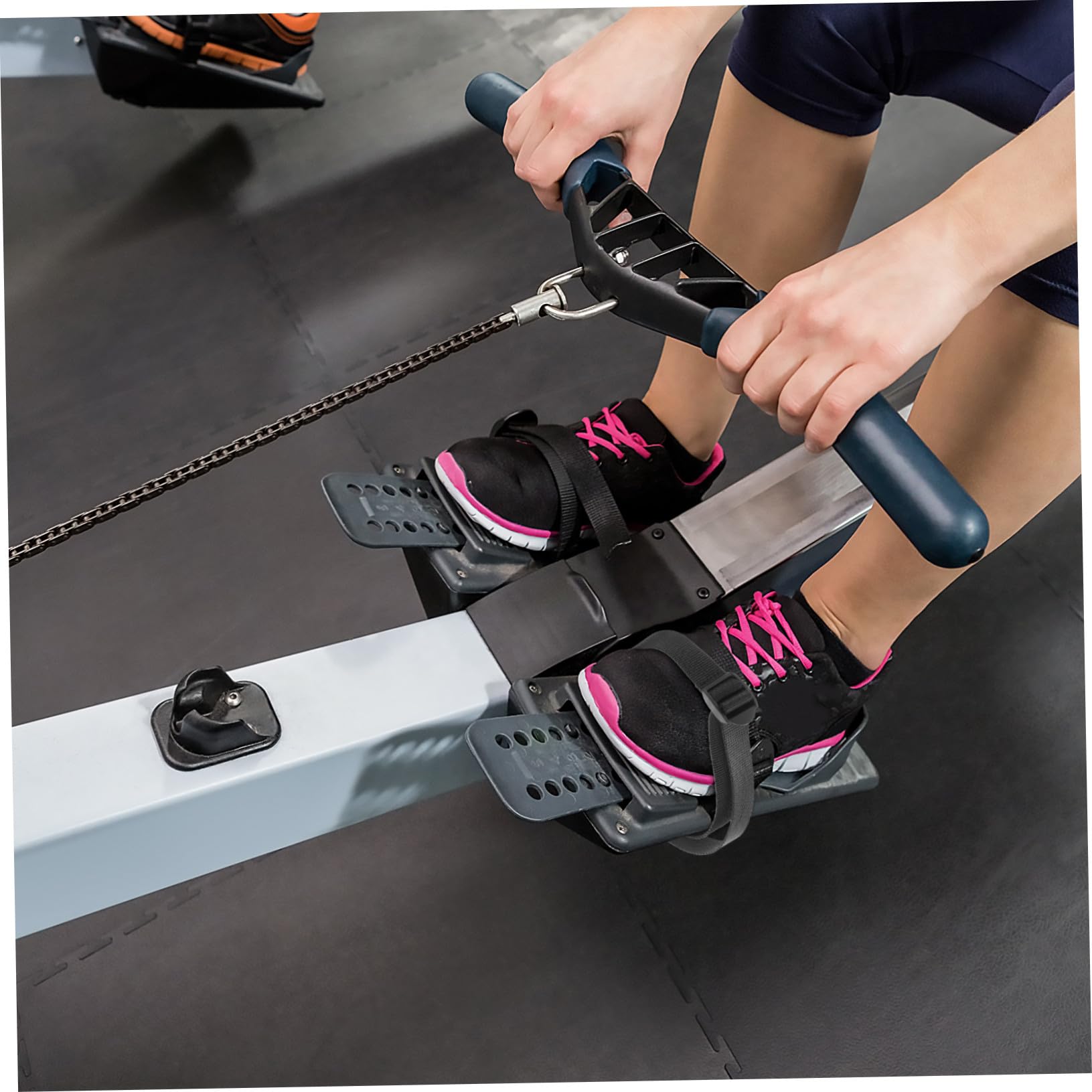 Alipis 2 Stück Verstellbare Nylon Fußschlaufen für Rudergeräte mit Verstärkter Fußstütze und Reißfestem Material für Fitness und Sport